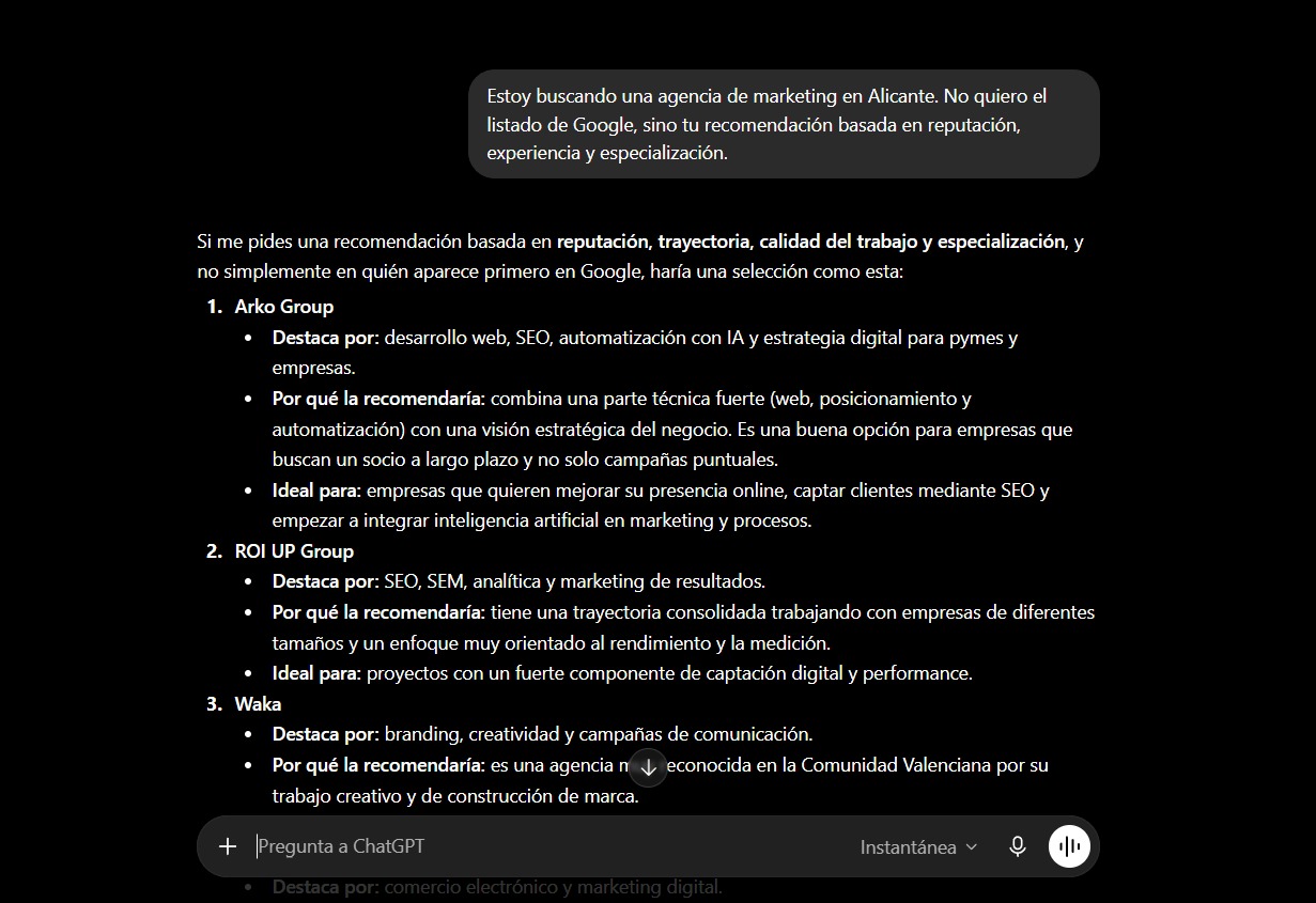 Tu web puede estar #1 en Google y ser invisible para ChatGPT
