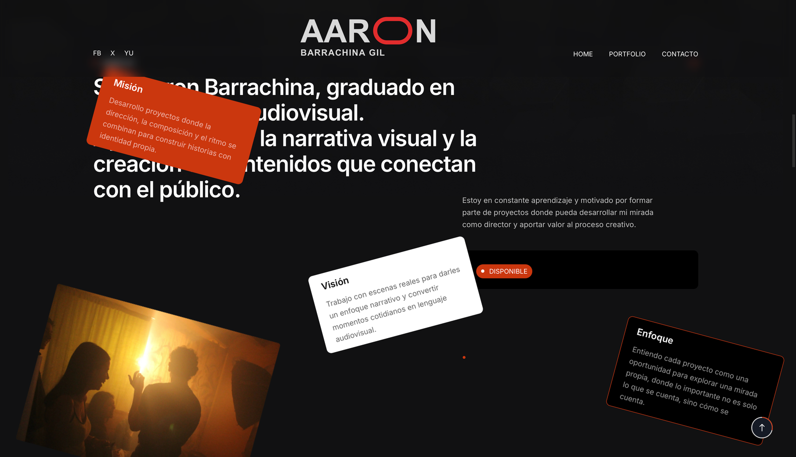 Aaron Barrachina portfolio, Misión · Visión · Enfoque