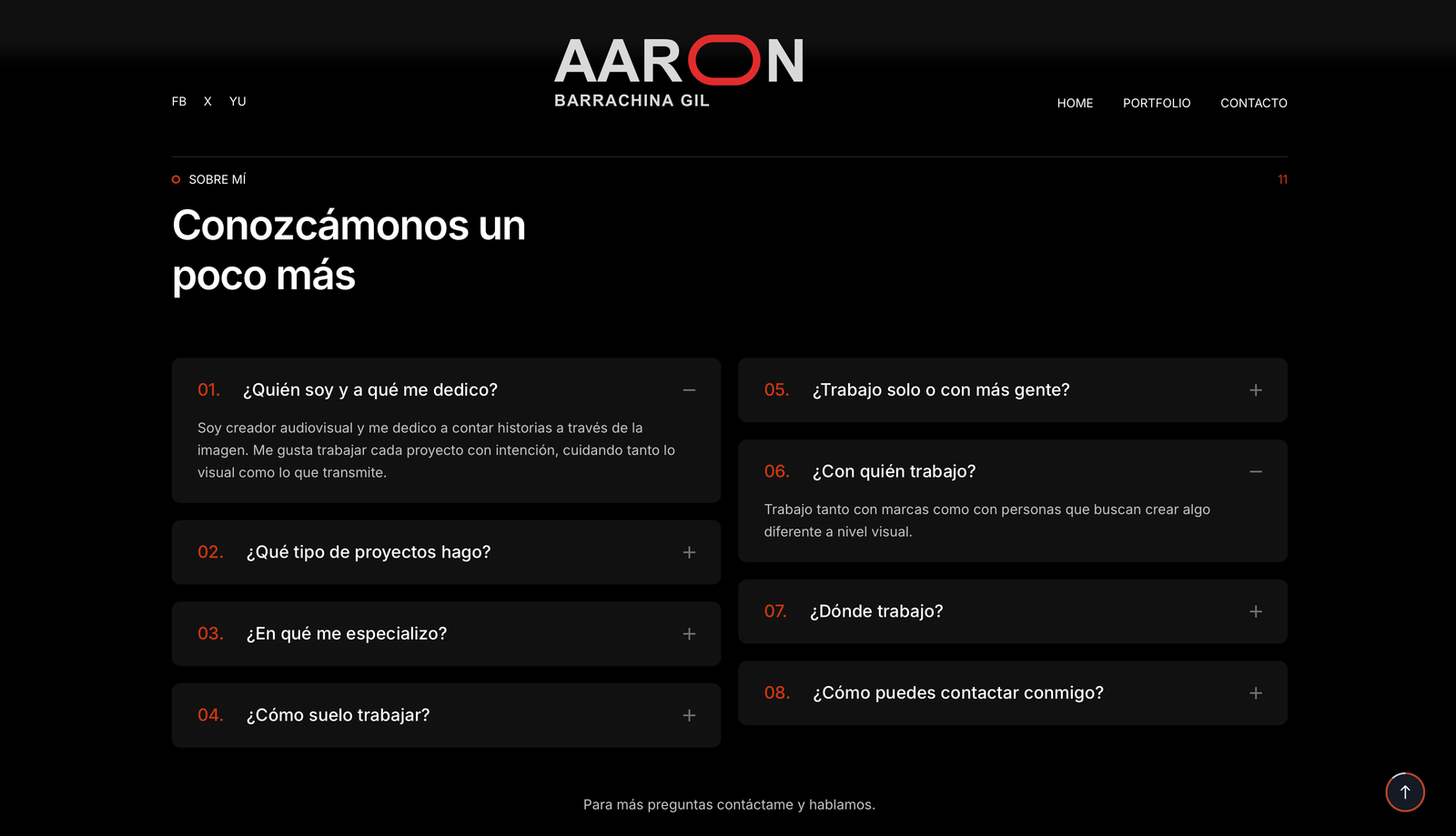 Aaron Barrachina portfolio, Sobre mí