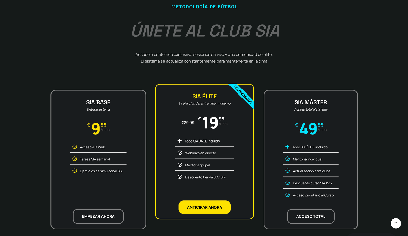 Home de SIA Sistema de Anticipación