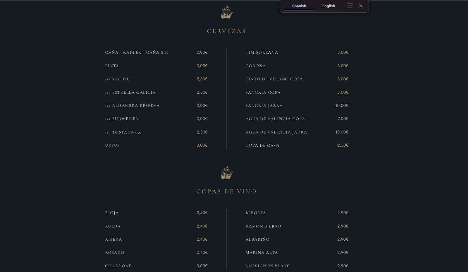 Carta La Pinta Beach