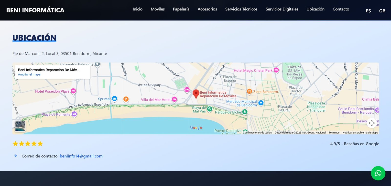 Mapa Beni Informática